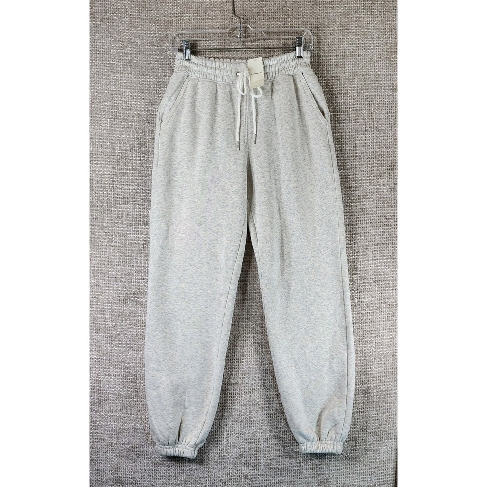 Abercrombie & Fitch Jogger Sweatpants Womens S Gray Heather Soft Drawstring NWT